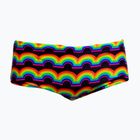 Bokserki pływackie dziecięce Funky Trunks Sidewinder Trunks rainbowie
