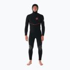 Pianka do pływania męska Rip Curl Flashbomb Fusion 5/4mm Hooded Zip Free black