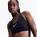 Biustonosz treningowy Nike Swoosh High Support black/iron grey/white