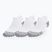 Skarpety Under Armour Dry Run Cushion No Show 3 pary white/halo gray/reflective