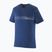 Koszulka męska Patagonia Cap Cool Merino Blend Graphic Shirt strata stripe/clement blue