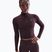 Longsleeve damski Nike One Fitted Dri-Fit 1/4 Zip Mid Layer burgundy crush/white