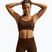 Spodenki damskie Nike Pro Seamless High-Waisted Biker 5" cacao wow