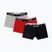 Bokserki męskie Nike Jordan Flight Cotton Trunk 3pk gym red/black