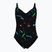 Strój pływacki jednoczęściowy damski arena Abyss U Back multi black/black