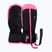 Rękawice narciarskie dziecięce Reusch Ben Mitten black/ knockout pink