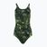 Strój pływacki jednoczęściowy damski Speedo Allover Fixed Crossback black/atomic lime