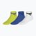 Skarpety Mizuno Training Mid With Line 3 pary lightning yellow/ultramarine