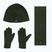 Zestaw KADVA TREKKO 3in1 SET fleece czapka + szalik zielony