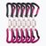 Ekspres wspinaczkowy Ocun Raven QD Bio-Dyn-Ring 10 cm 6 szt. pink
