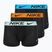 Bokserki męskie Nike Dri-FIT Cotton Trunk 3 pary black mint foam/blue hero/bright ceramic wb