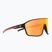 Okulary przeciwsłoneczne Red Bull SPECT Daft black/brown with red mirror