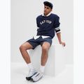 Bluza męska GAP Logo Piping Crewneck blue navy 5