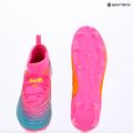 Buty piłkarskie dziecięce PUMA Future 9 Match FG/AG Jr poison pink/puma wht/sun stream/bright aqua/puma blk 15
