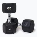 Hantel ogumowany Nike Strength Hex Dumbbell 20 kg black/white