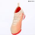 Buty piłkarskie dziecięce PUMA Future 9 Match TT+ Mid Jr sugared almond/puma white/ultra red/puma black 16