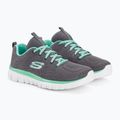 Buty damskie SKECHERS Graceful Get Connected charcoal/gray 4