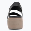 Sandały damskie Crocs Brooklyn Low Wedge black/mushroom 6