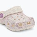 Klapki dziecięce Crocs Classic Glitter Clog Toddler oyster 8
