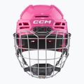Kask hokejowy dziecięcy CCM Tacks 70 Combo JR pink 3
