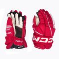 Rękawice hokejowe CCM Tacks XF80 SR red/white
