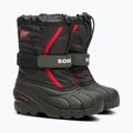 Śniegowce dziecięce Sorel Flurry Dtv black/bright red 9