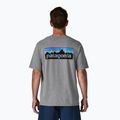 Koszulka męska Patagonia P-6 Logo Responsibili-Tee gravel heather 2