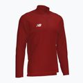 Bluza piłkarska dziecięca New Balance Training 1/4 Zip Knitted burgundy 6