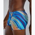 Bokserki pływackie męskie TYR Durafast Elite Riptidal Square Leg teal/orange 10