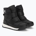 Śniegowce juniorskie Sorel Whitney II Strap black/sea salt 4