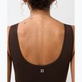 Biustonosz treningowy Sweaty Betty Stamina Seamless Scoop espresso brown 4