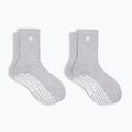 Skarpety damskie Sweaty Betty Pilates Crew Gripper 2 pary light grey marl