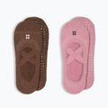 Skarpety damskie Sweaty Betty Ballet Gripper 2 pary decopink chestnutbrown