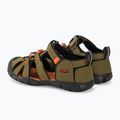 Sandały juniorskie KEEN Seacamp II CNX dark olive/ gold flame 3