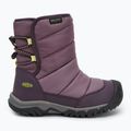 Śniegowce dziecięce KEEN Puffrider WP black plum/daiquiri green 2