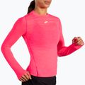 Longsleeve damski do biegania Brooks High Point neo pink 3