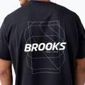Koszulka do biegania męska Brooks Graphic black/white/slate grey 4