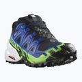 Buty do biegania męskie Salomon Spikecross 6 GTX black/surf the web/green gecko 9