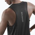 Koszulka do biegania męska Salomon Sense Aero Singlet GFX deep black 3