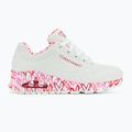 Buty damskie SKECHERS Uno Loving Love white/red/pink mesh 3