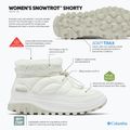 Śniegowce damskie Columbia Snowtrot Shorty sea salt/fig 13