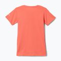 Koszulka trekkingowa dziecięca Columbia Mission Lake Graphic hot coral/foxy swirl 2
