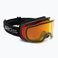 Gogle narciarskie Giro Roam black stacked/amber scarlet/yellow
