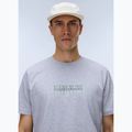 Koszulka męska Napapijri S-Box Logo light grey melange 3