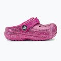 Klapki dziecięce Crocs Classic Lined Glitter Clog fuchsia fun/multi 3