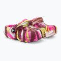 Klapki dziecięce Crocs Classic Lined Marbled Clog electric pink/multi 207778 5