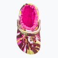 Klapki dziecięce Crocs Classic Lined Marbled Clog electric pink/multi 207778 7