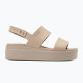 Sandały damskie Crocs Brooklyn Low Wedge latte/mushroom 2