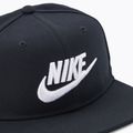 Czapka z daszkiem dziecięca Nike Dri-Fit Pro Structured Futura balck/black/white 3