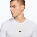 Longsleeve treningowy męski Nike Pro Dri-Fit Tight Fitness white/black 4